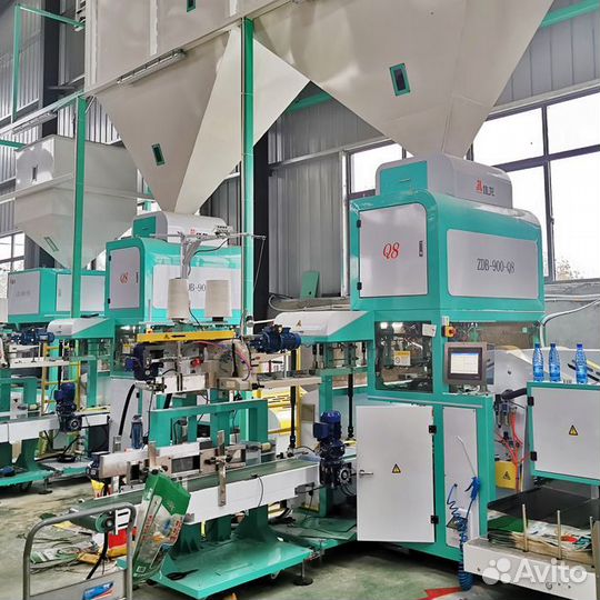 Автомат упаковка в мешки 25-50 кг без человека