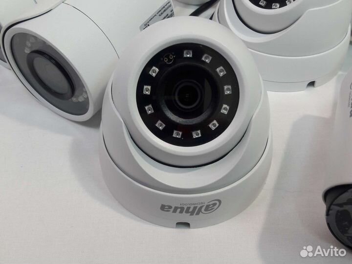 Камеры видеонаблюдения 8 шт 4Мп Dahua