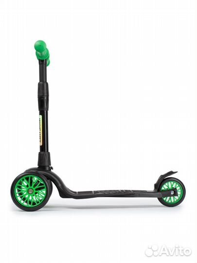 Самокат детский baby зеленый/черный