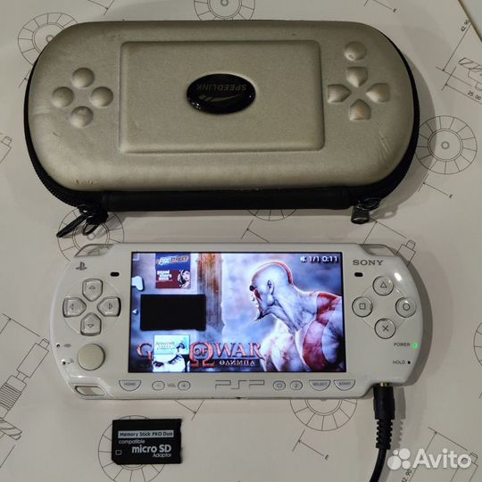 Sony PSP прошитая Ceramic White WiFI