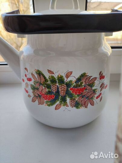 Чайник эмалированный СССР, качественный