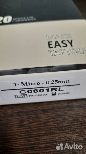 Картридж для татуажа EZ C0801RL