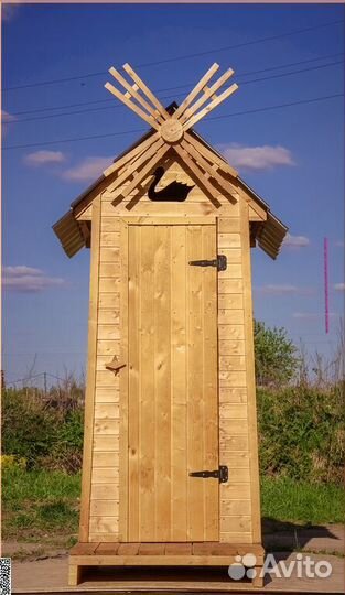 Дачный туалет деревянный PRO877