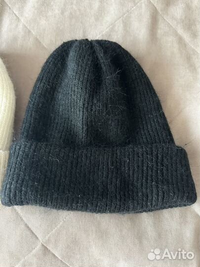 Шапка женская с ангорой +варежки