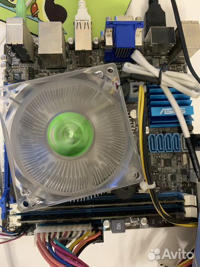 Материнская плата в сборе 1155 процессор i3 2120