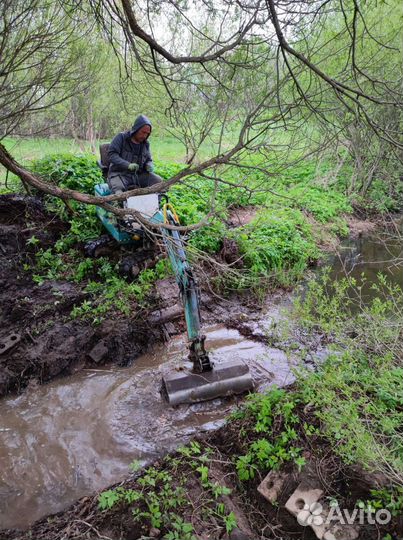 Услуги мини эксковатора,мини думпера