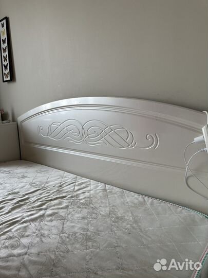 Кровать двухспальная с матрасом 180 200 бу