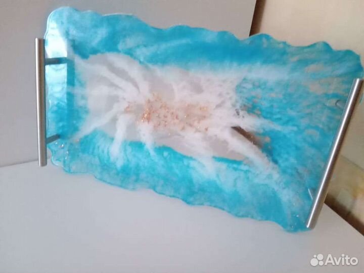 Поднос из эпоксидной смолы