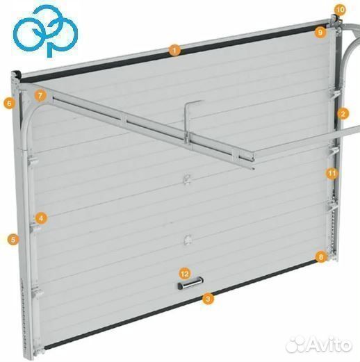 Гаражные секционные ворота дорхан 2750х2750