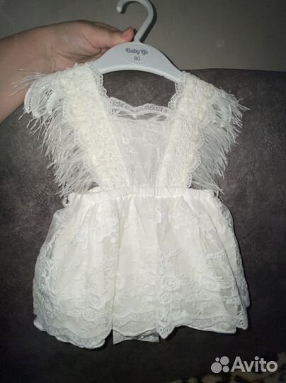 Платье боди для девочки 62-68