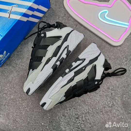 Кроссовки Adidas Niteball White Black