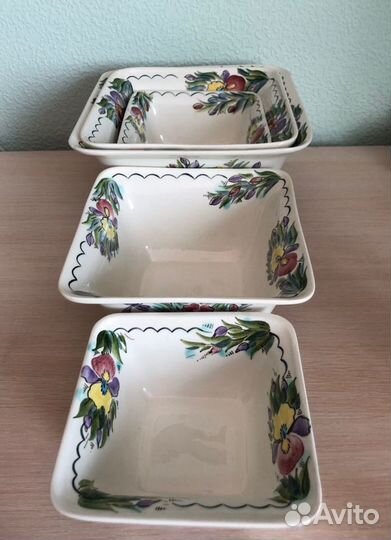 Набор салатников ручная роспись