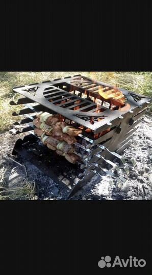 Мангал вертикальный разборный 3мм