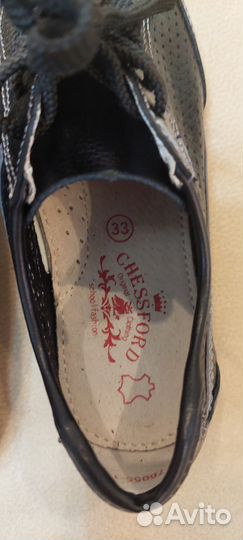 Кроссовки новые для мальчика кожаные 33 размер