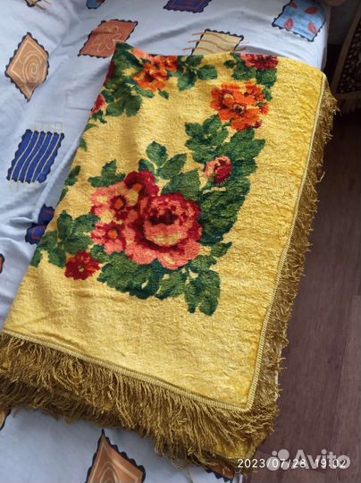 Плюшевая скатерть СССР