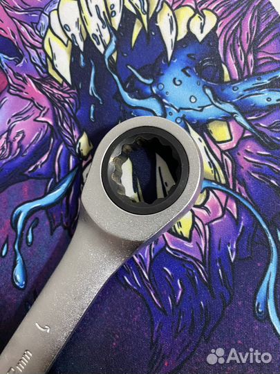 Ключ рожковый- трещетка на 22