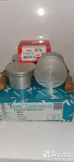 Поршни 0.50 4B11 Mitsubishi Teikin с кольцами TP