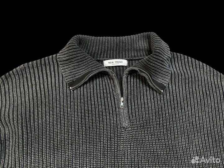 Свитер зип Vega серый jaded london type