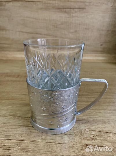 Подстаканник со стаканом СССР