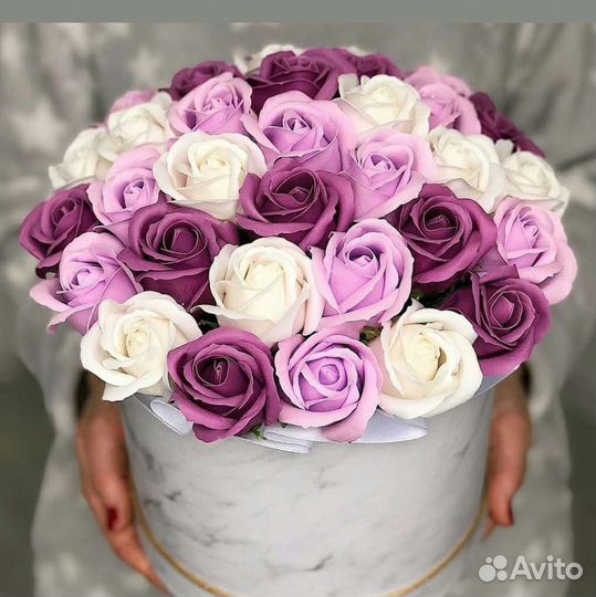 Букет из мыльных роз