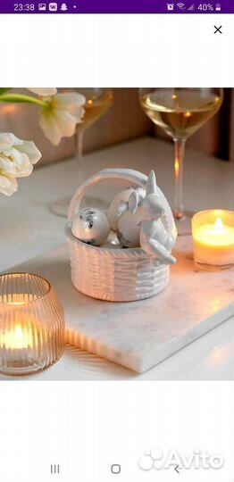 Конфетница керамическая.кролик