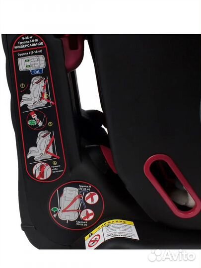 Автокресло capella 1-2-3; 9-36 кг
