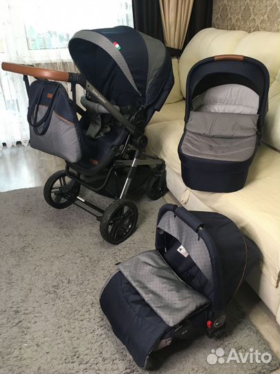 Детская коляска 3в1 Adamex comfort Zuma