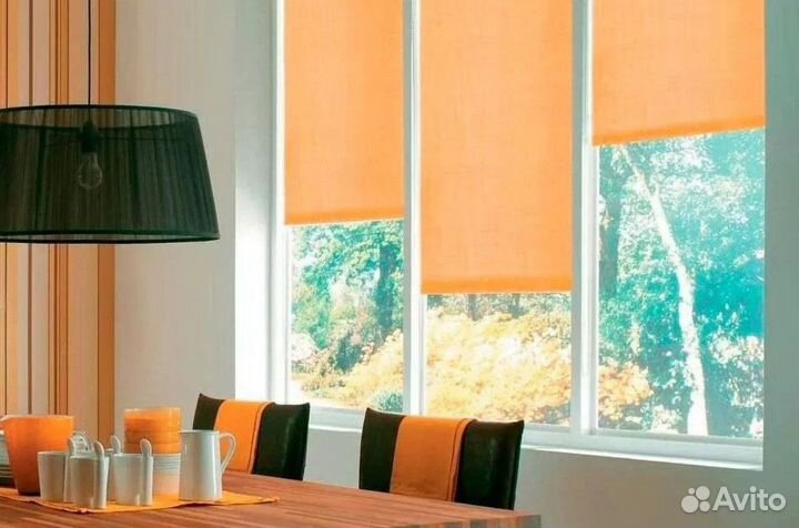 Рулонные шторы ночь