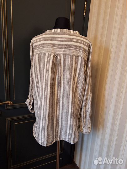 Шикарный блузон лен хлопок Европа р 50-54