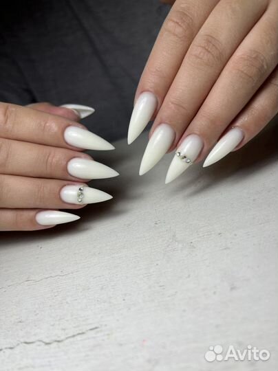 Наращивание ногтей,гель лак