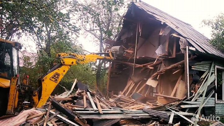 Снос зданий, сооружений, демонтаж дома