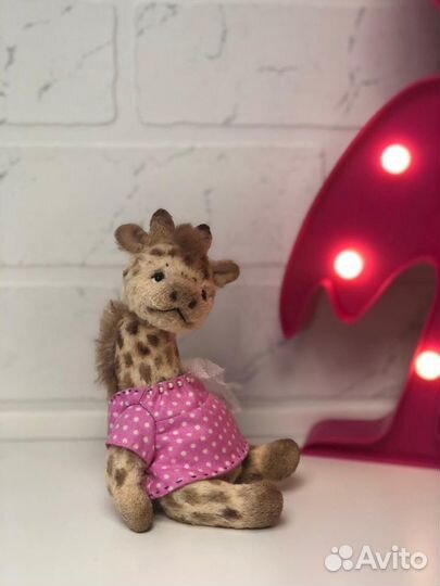 Игрушка жираф ручной работы тедди жираф hand made