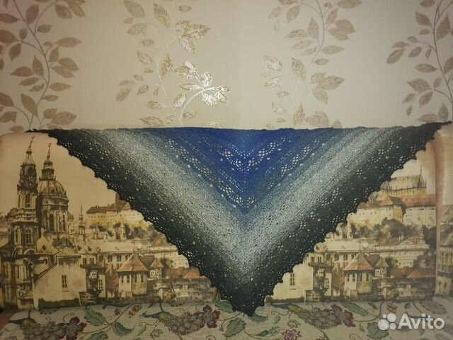 Шаль ручной работы