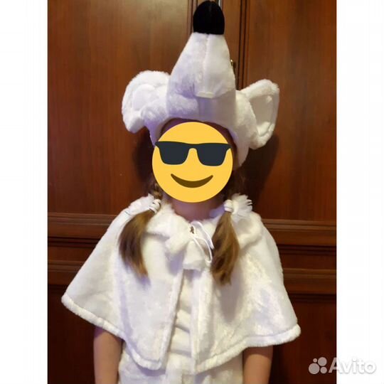 Новогодний костюм для девочки Мышка (прокат)