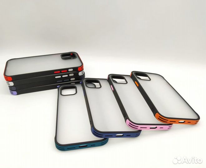 Чехол противоударный (New model) матовый iPhone 12