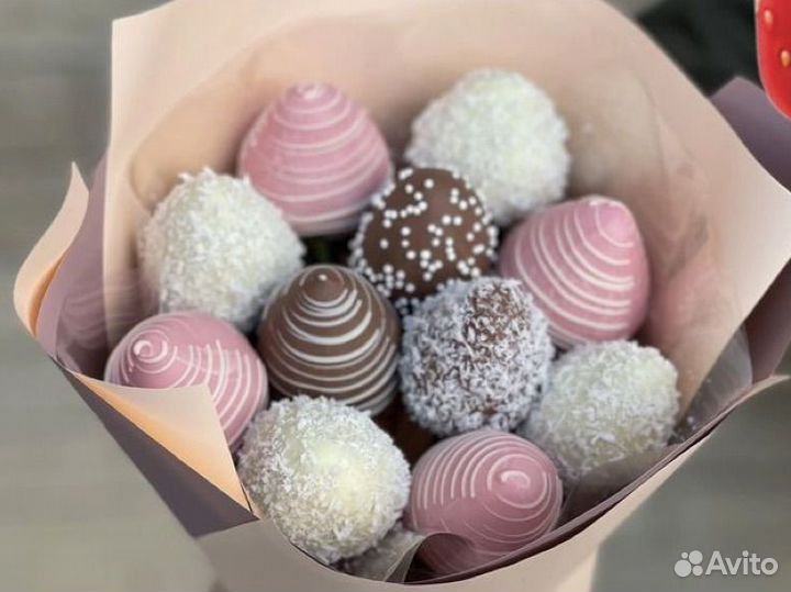 Букет из клубники в шоколаде