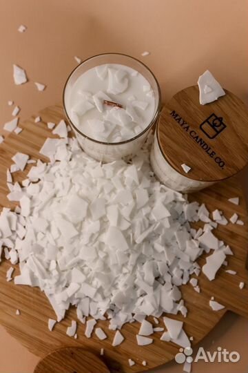 Натуральный соевый воск для контейнерных свечей