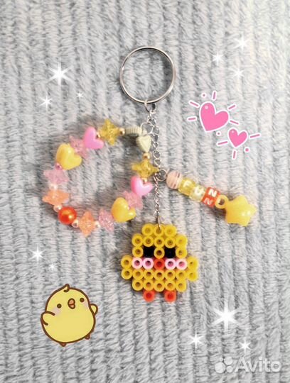 Милый брелок с птичкой