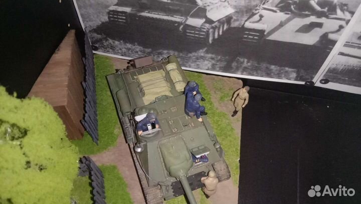 Диорама су-100 1:35