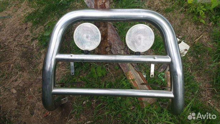 Кенгурятник с противотуманками