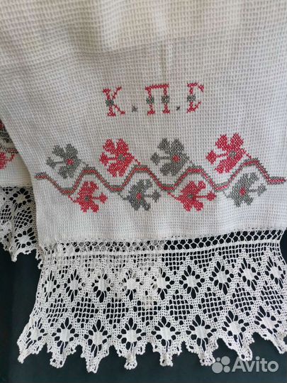 Рушник вышивка кружево