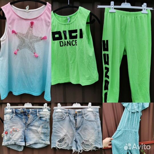 Летние вещи пакетом на девочку 152 158 164