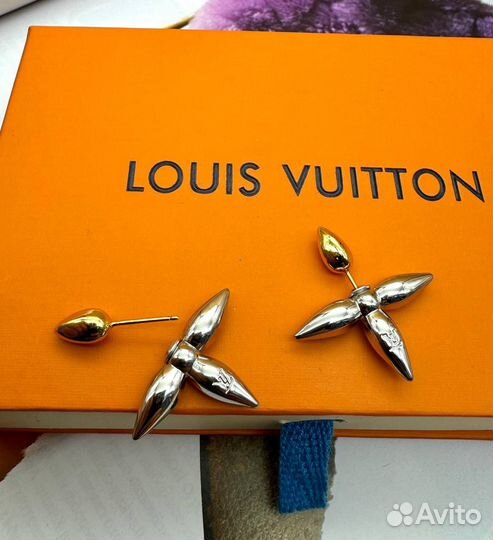 Серьги louis vuitton