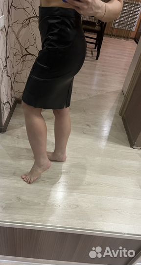 Кожаная юбка