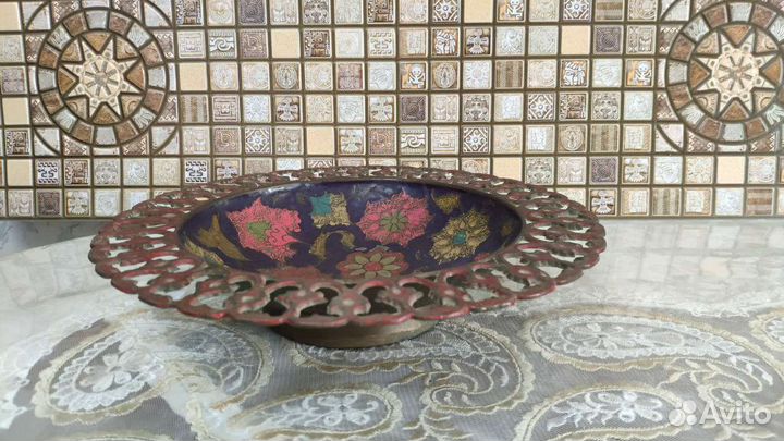 Блюдо индийское антикварное