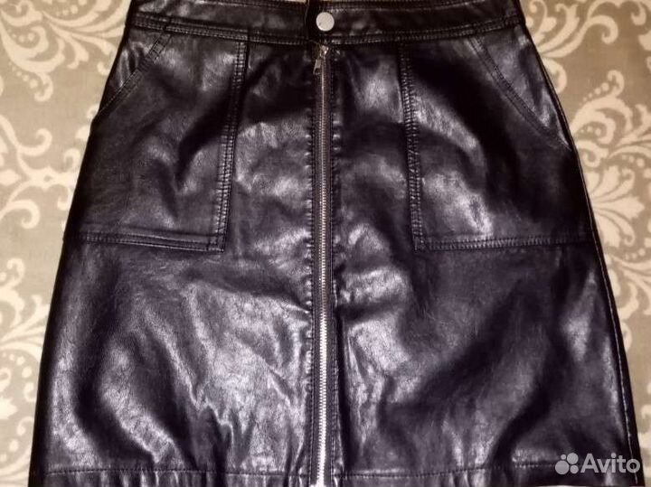 Кожаная юбка