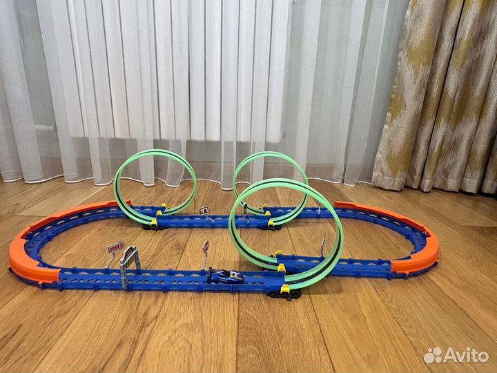 Автотрек детский с Неоновыми кольцами