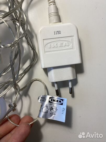 Светящаяся гирлянда IKEA сердца