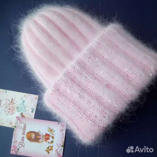 Шапка, шапка пушистая, подарок