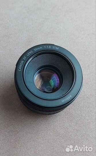 Объектив canon 50mm 1 8 stm
